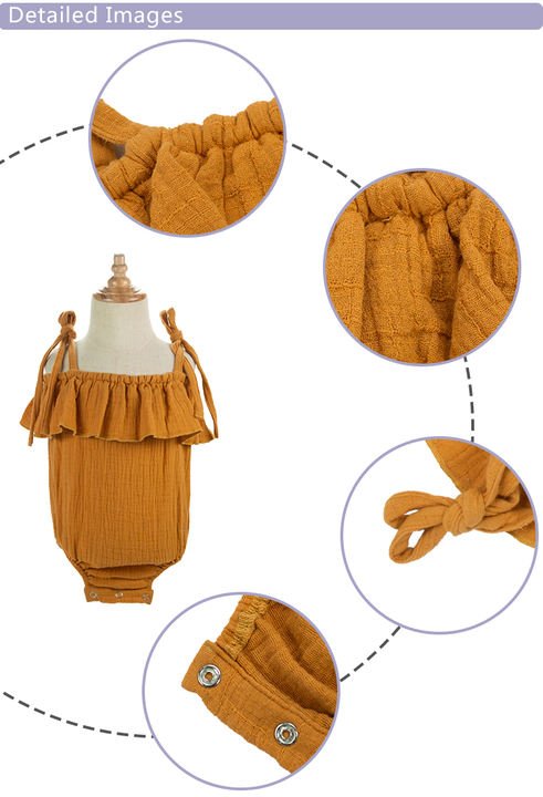 Kidzora Ruffle Sleeve Baby Romper